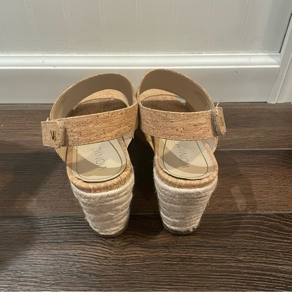 Vionic Brooke Cork Espadrille Wedge Supportive Sandals 10 - Picture 4 of 11